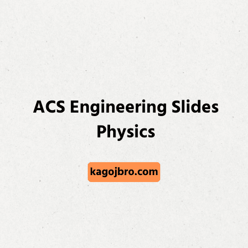 Acs Engineering Physics