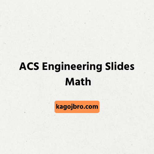 Acs Engineering Math